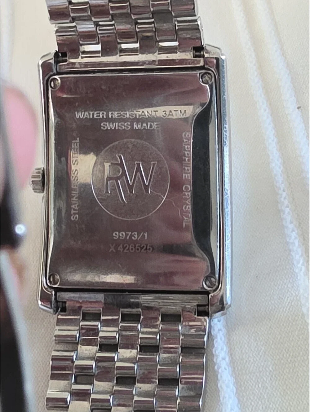 Raymond Weil Geneve sapphire Crystal 9973/1 Mens  Watch With New BATTERY